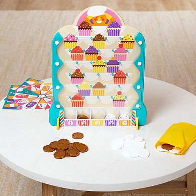 Melissa & Doug Fun at the Fair! Wooden Double-Sided Roulette & Plinko Games