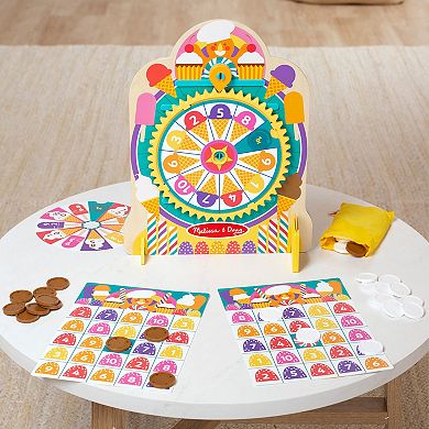 Melissa & Doug Fun at the Fair! Wooden Double-Sided Roulette & Plinko Games