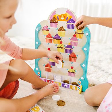 Melissa & Doug Fun at the Fair! Wooden Double-Sided Roulette & Plinko Games