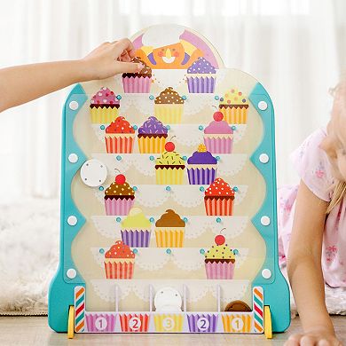 Melissa & Doug Fun at the Fair! Wooden Double-Sided Roulette & Plinko Games