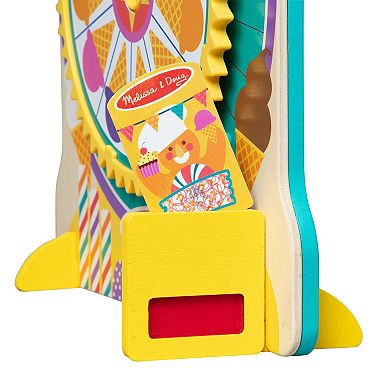 Melissa & Doug Fun at the Fair! Wooden Double-Sided Roulette & Plinko Games