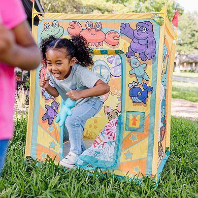 Melissa & Doug Fun at the Fair! Game Center Play Tent – 4 Sides of Activities