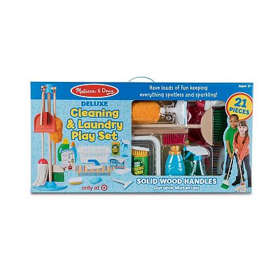 Melissa & Doug Deluxe Cleaning & Laundry Play Set