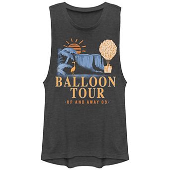 Disney's Up Ballon Tour Up And Away '09 Juniors' Graphic Tank Top
