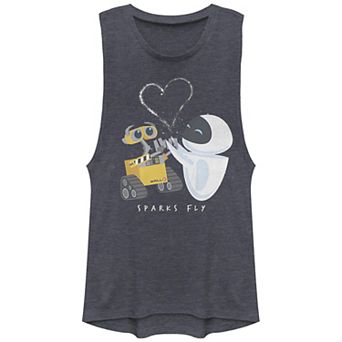 Disney's Wall E Sparks Fly Juniors' Graphic Tank Top