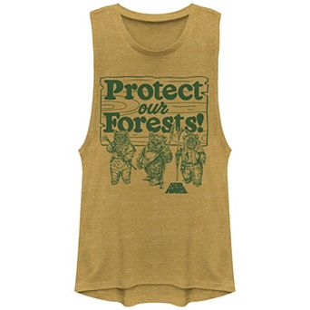 Juniors' Star Wars Protect Our Forests Graphic Tank Top