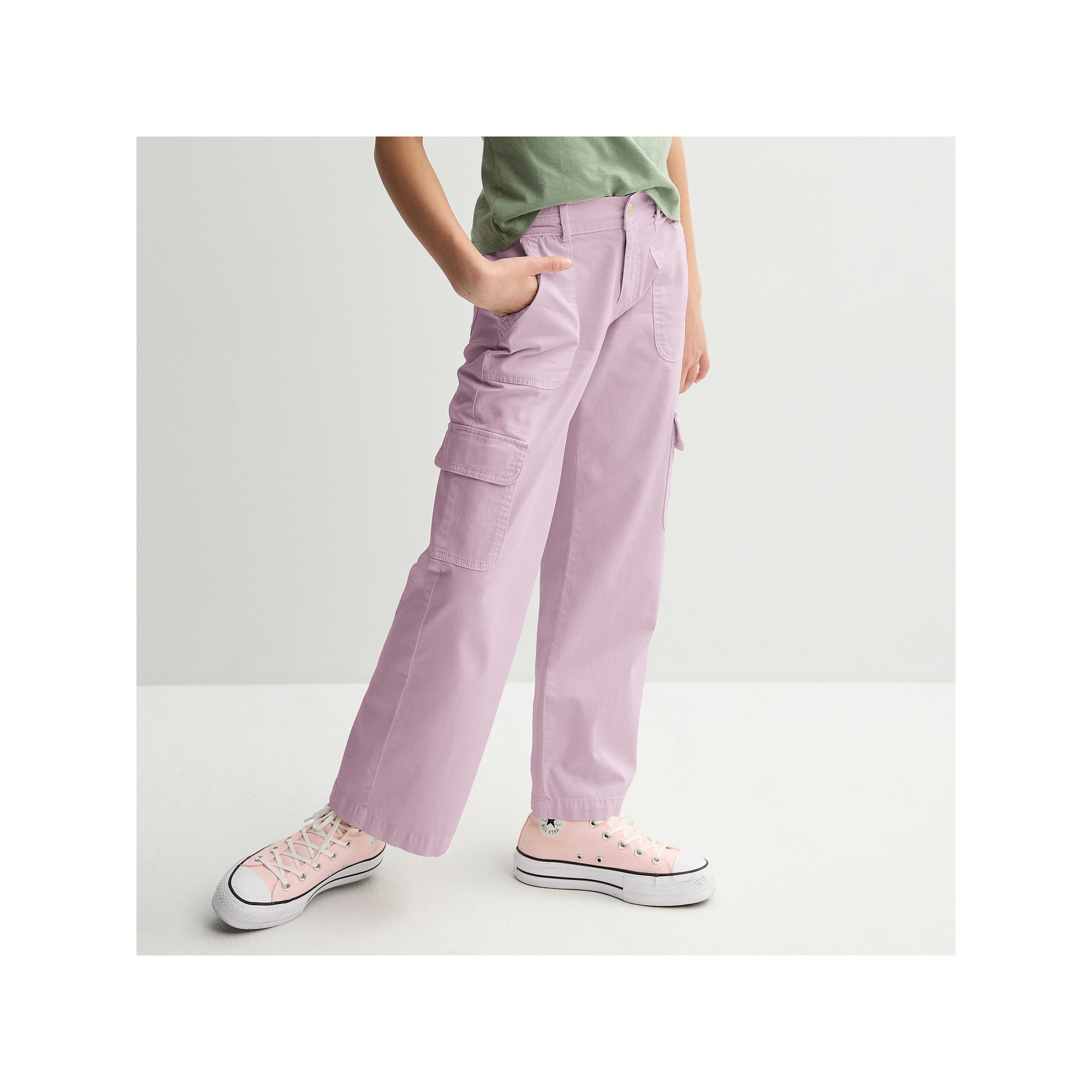 Girls 6-20 SO® Wide Leg Cargo Pants in Regular & Plus Size, Girls, Size: 