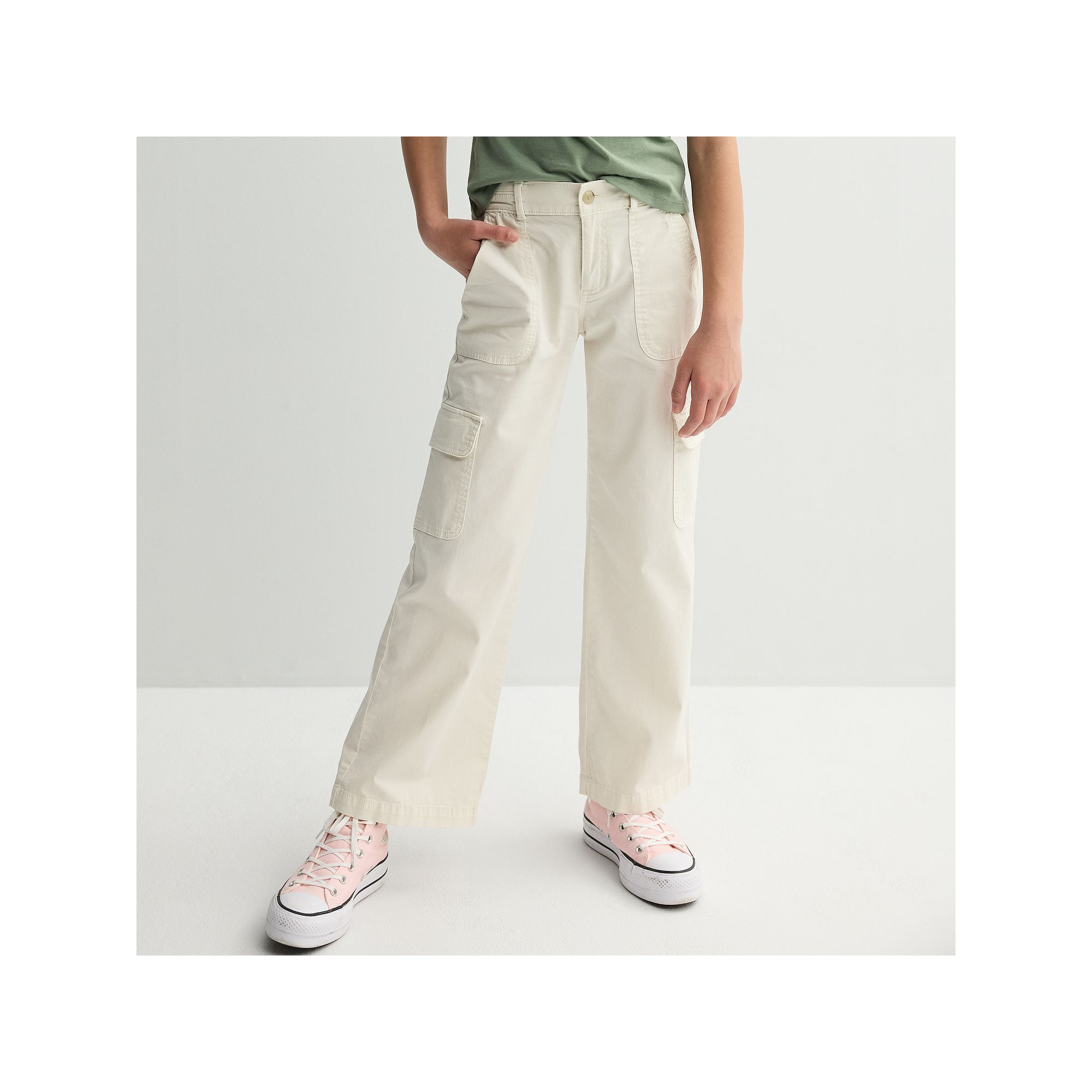 Girls 6-20 SO® Wide Leg Cargo Pants in Regular & Plus Size, Girls, Size: 