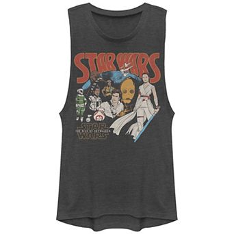 Juniors' Star Wars Retro Style Poster Graphic Tank Top