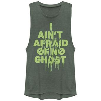 Juniors' Ghost Buster I Ain't Afraid Of No Ghost Graphic Tank Top
