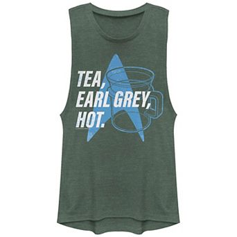 Juniors' Star Trek Tea Earl Gray Hot Graphic Tank Top