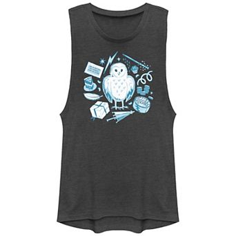 Juniors' Harry Potter Hedwig Graphic Tank Top