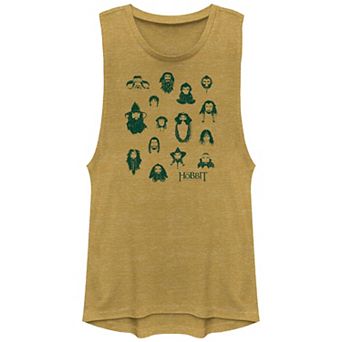 Juniors' The Hobbit Heads Icons Graphic Tank Top