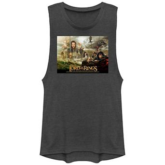 Juniors' The Lord Of The Rings Trilogy Poster Graphic Tank Top