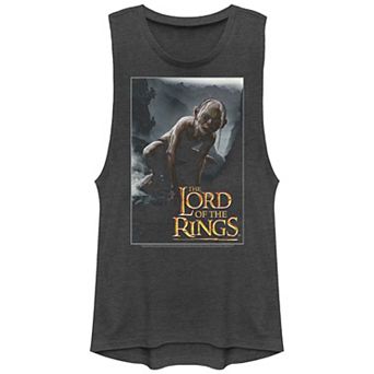Juniors' The Lord Of The Rings Gollum Movie Poster Graphic Tank Top
