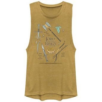 Juniors' The Lord Of The Rings Fellowship Icons Graphic Tank Top