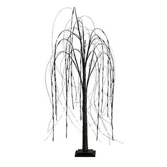 nearly natural 4-ft. Pre-Lit Halloween Black Willow Artificial Fall Tree