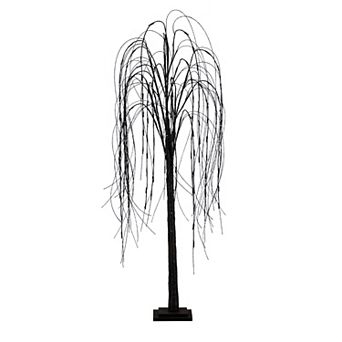 nearly natural 5-ft. Pre-Lit Halloween Black Willow Artificial Fall Tree
