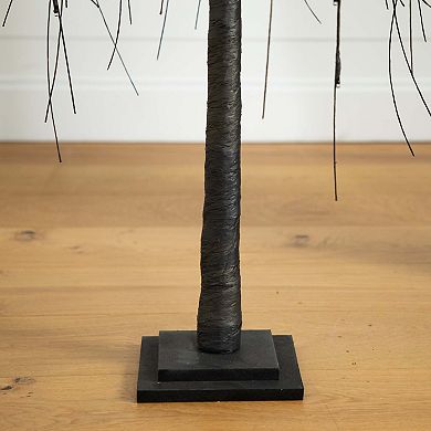 nearly natural 5-ft. Pre-Lit Halloween Black Willow Artificial Fall Tree