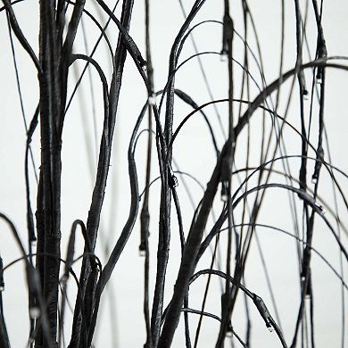 nearly natural 6-ft. Pre-Lit Halloween Black Willow Artificial Fall Tree