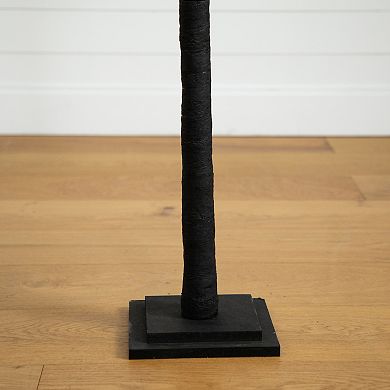 nearly natural 6-ft. Pre-Lit Halloween Deluxe Black Twig Artificial Fall Tree