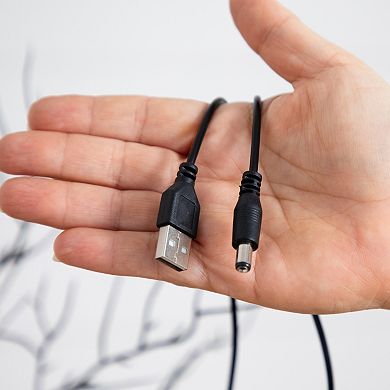 nearly natural 2-ft. Pre-Lit Halloween Deluxe Black Twig Artificial Fall Tree