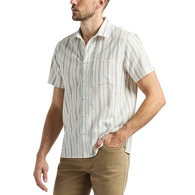 Men's Buffalo Jeans Woven Short Sleeve Button Down Shirt