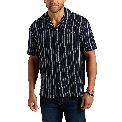 Men's Buffalo Jeans Textured Woven Button Down Shirt