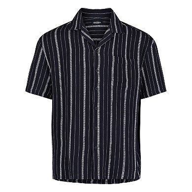 Men's Buffalo Jeans Textured Woven Button Down Shirt