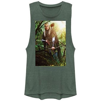 Juniors' The Lord Of The Rings Legolas Bow And Arrow Graphic Tank Top