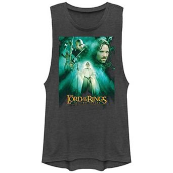 Juniors' The Lord Of The Rings Gandalf Group Graphic Tank Top