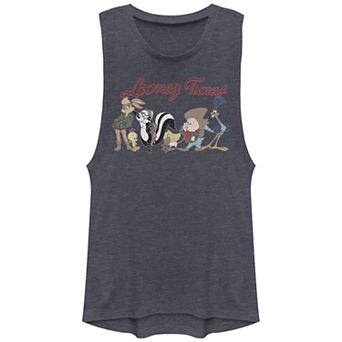 Juniors' Looney Tunes Lineup Graphic Tank Top