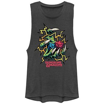 Juniors' Dungeons & Dragons Electric Dice Roll Graphic Tank Top