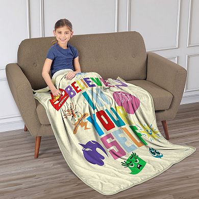 Disney / Pixar's Inside Out 2 "Believe In Yourself" Silk Touch Throw Blanket