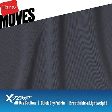 Hanes Moves Ultimate Men’s 4+1 Bonus Pack Anti-Chafe Long Leg Boxer Brief Underwear Total Support Pouch X-Temp 8”