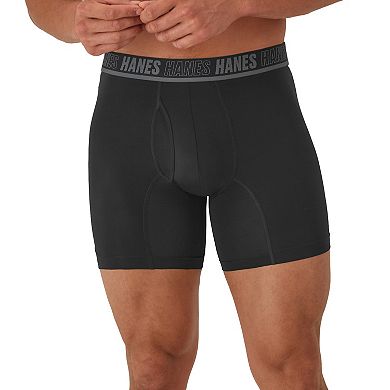 Men's Hanes® 4+1 Bonus Pack Moves Ultimate X Temp Anti Chafe Boxer Brief Underwear