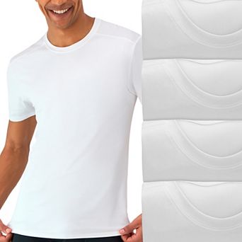 Men's Hanes® Moves Ultimate 3+1 Bonus Pack Breathable Mesh-Back X-Temp Crewneck Undershirt