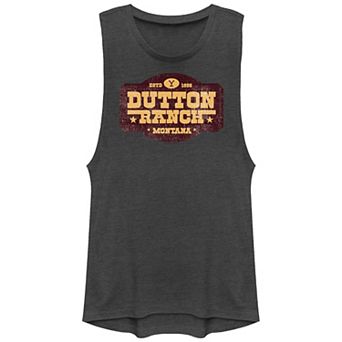 Juniors' Yellowstone Dutton Ranch Montana Graphic Tank Top