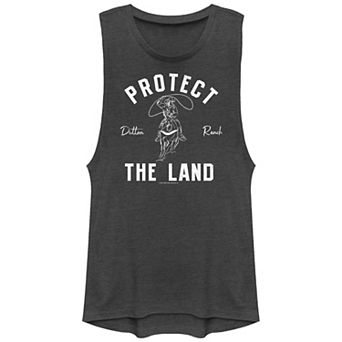 Juniors' Yellowstone Dutton Ranch Protect The Land Graphic Tank Top