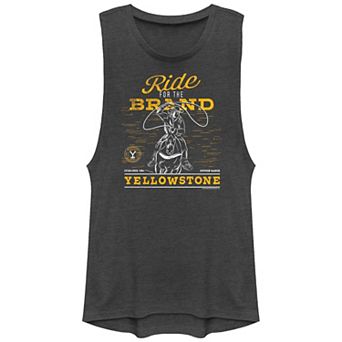 Juniors' Yellowstone Ride For The Brand Graphic Tank Top