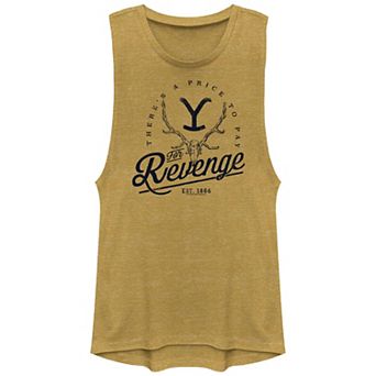 Juniors' Yellowstone There's A Price To Pay For Revenge Graphic Tank Top
