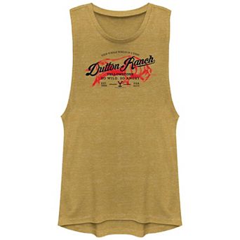 Juniors' Yellowstone Dutton Ranch So Wild So Angry Graphic Tank Top