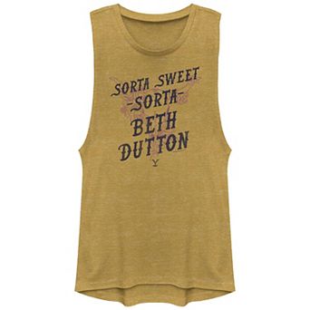 Juniors' Yellowstone Sorta Sweet Sorta Beth Dutton Graphic Tank Top