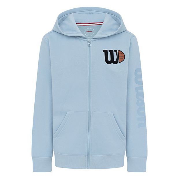 Boys 8-20 Wilson Basketball Full Zip Logo Graphic Hoodie