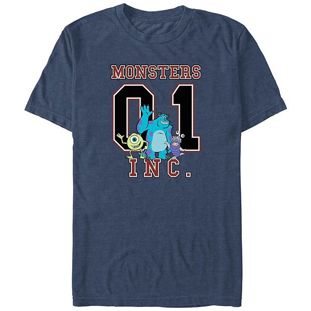 Disney / Pixar's Monsters Inc 01 Big & Tall Graphic Tee, Men's, Size: 5XB, Navy Heather