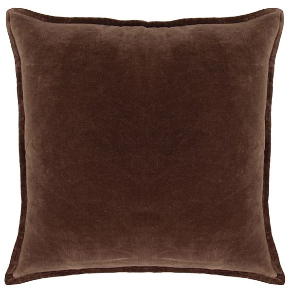 Sonoma Goods For Life® 22-in. Velvet Throw Pillow - Brown
