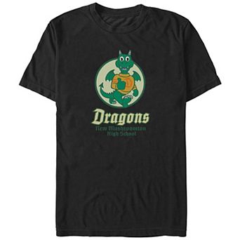 Disney's Onward Dragons New Mushroomton High School Big & Tall Graphic Tee