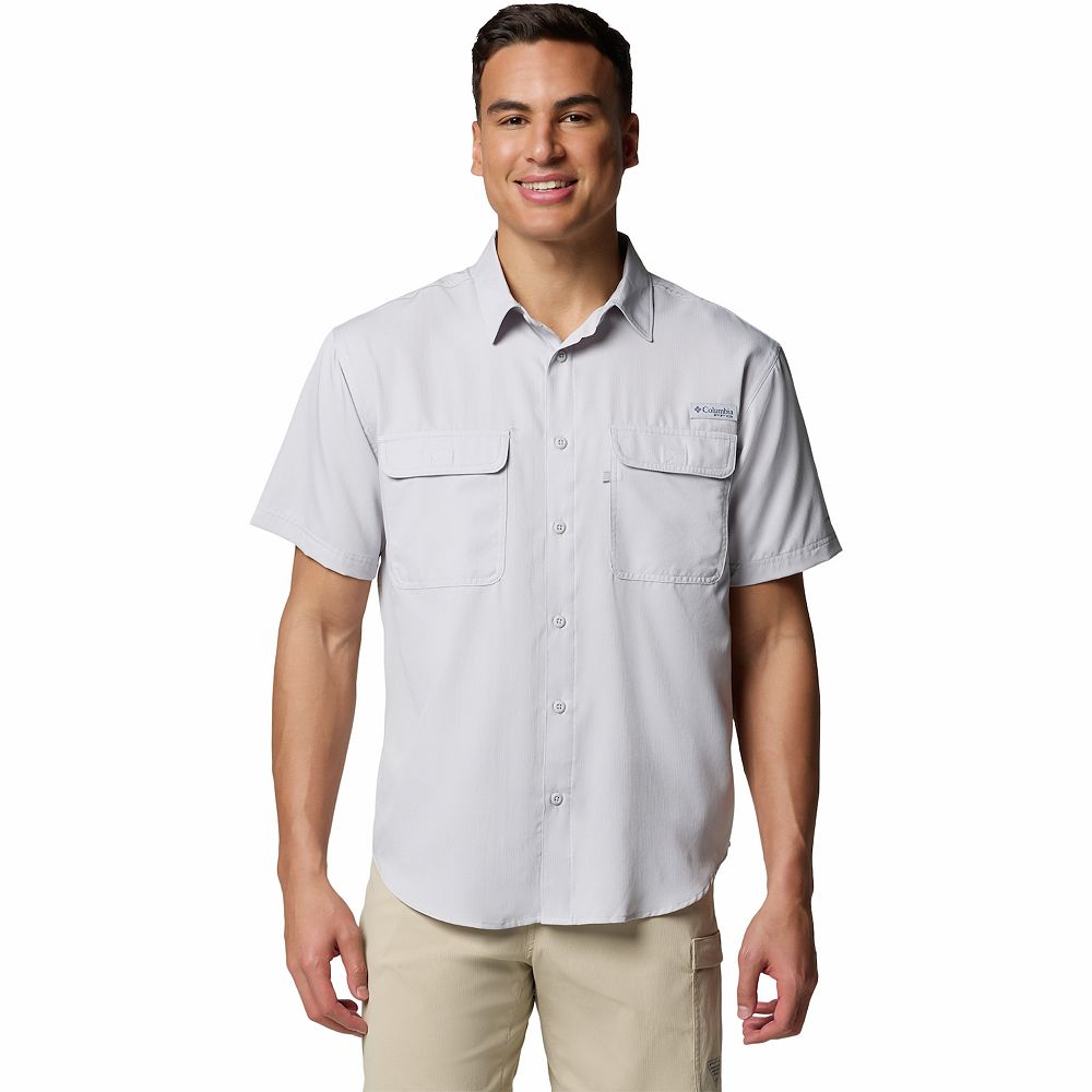 Chemise Columbia PFG Pêche Femme – Manches Longues, Blanc, Taille XL, Coton