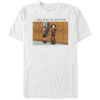 Big & Tall Daria I Believe In Coffee Graphic Tee