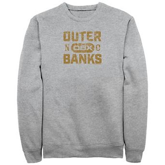Big & Tall Outer Banks Distressed Logo Fleece Sweatshirt
